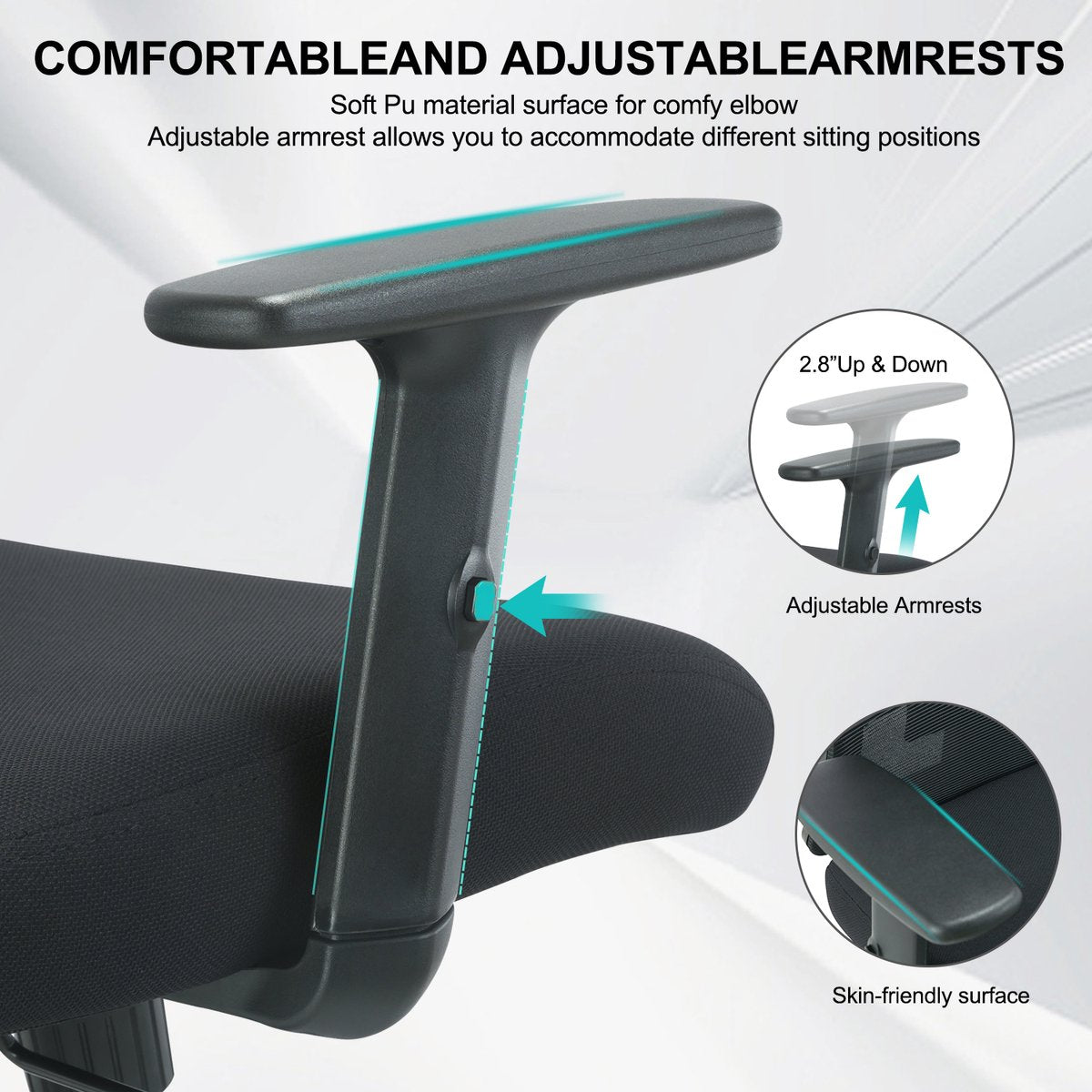 Aiidoits Ergonomische Bureaustoel - Bureaustoelen voor volwassenen - Ergonomische bureaustoel