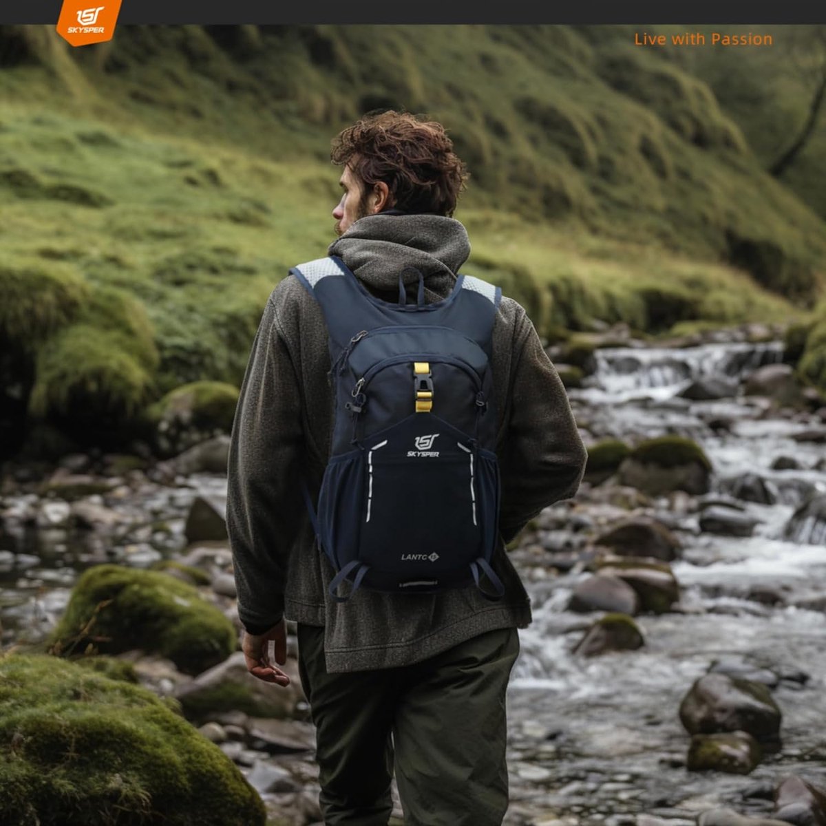 Hiking backpack, 15 litres, small daypack, trekking backpack, travel, daypack, hiking, backpack for men and women