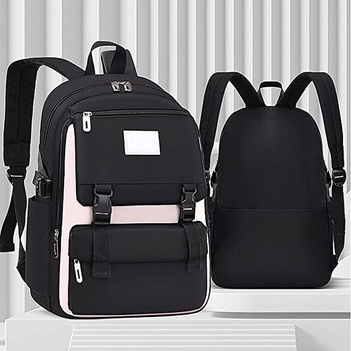 Backpack - Rucksack - School - Girls - Boys - Teenagers - Waterproof - Satchel - 25 Litre - Black