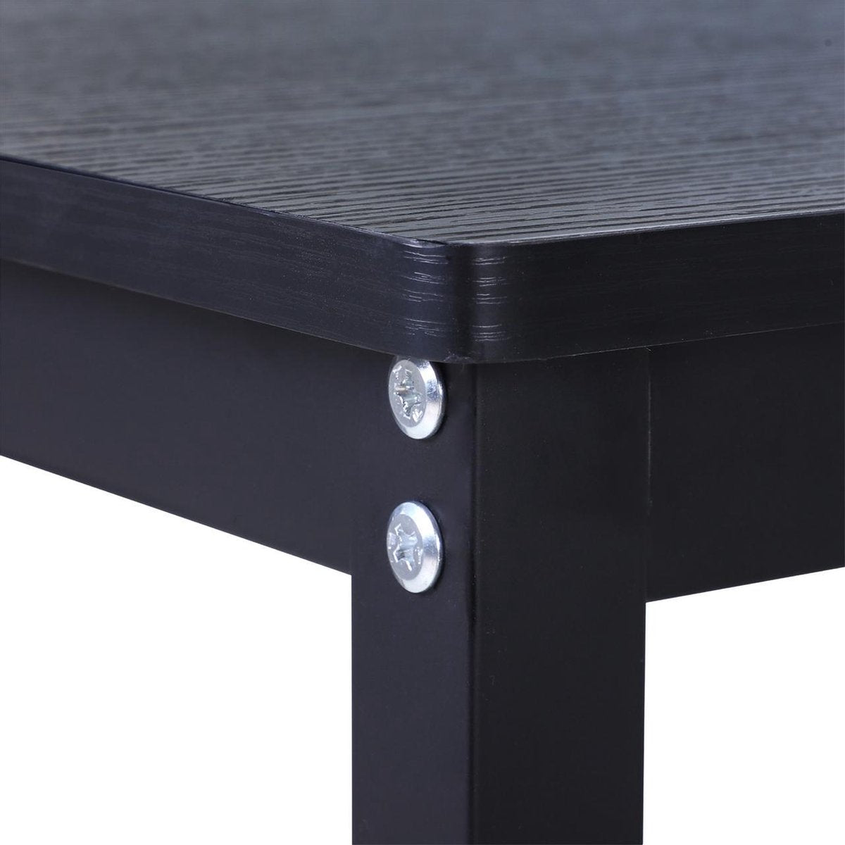 Hoekbureau - Bureau - Schrijftafel - Computerbureau - Bureautafel - Opbergruimte - 168 x 120 x 75cm - Zwart