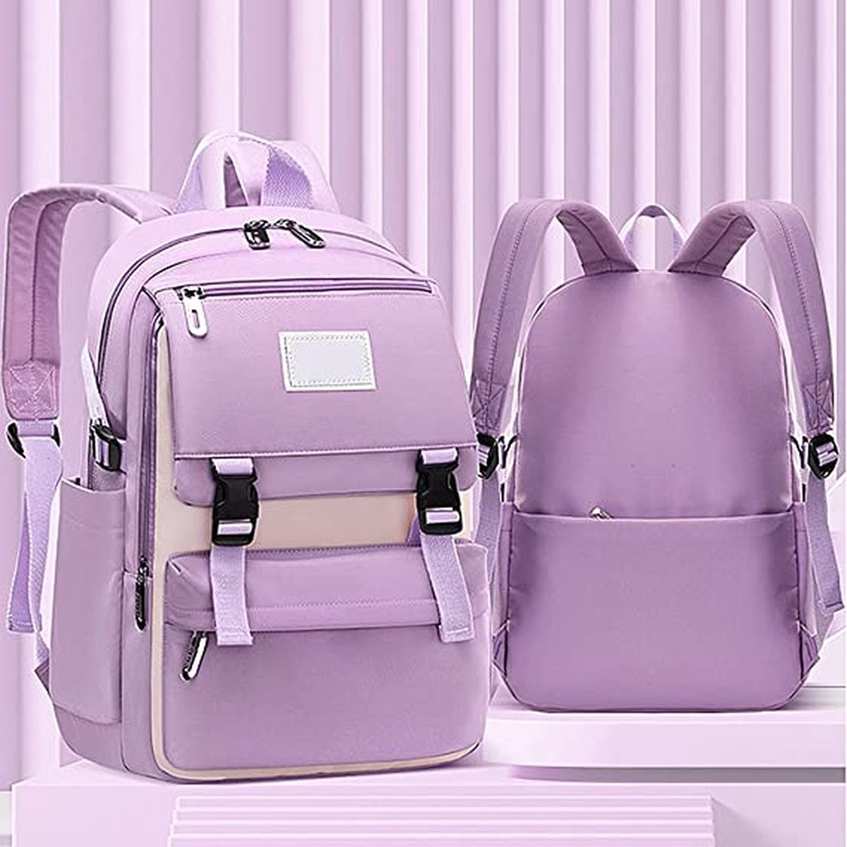 Backpack - Rucksack - School - Girls - Boys - Teens - Waterproof - Satchel - 25 Litre - Purple