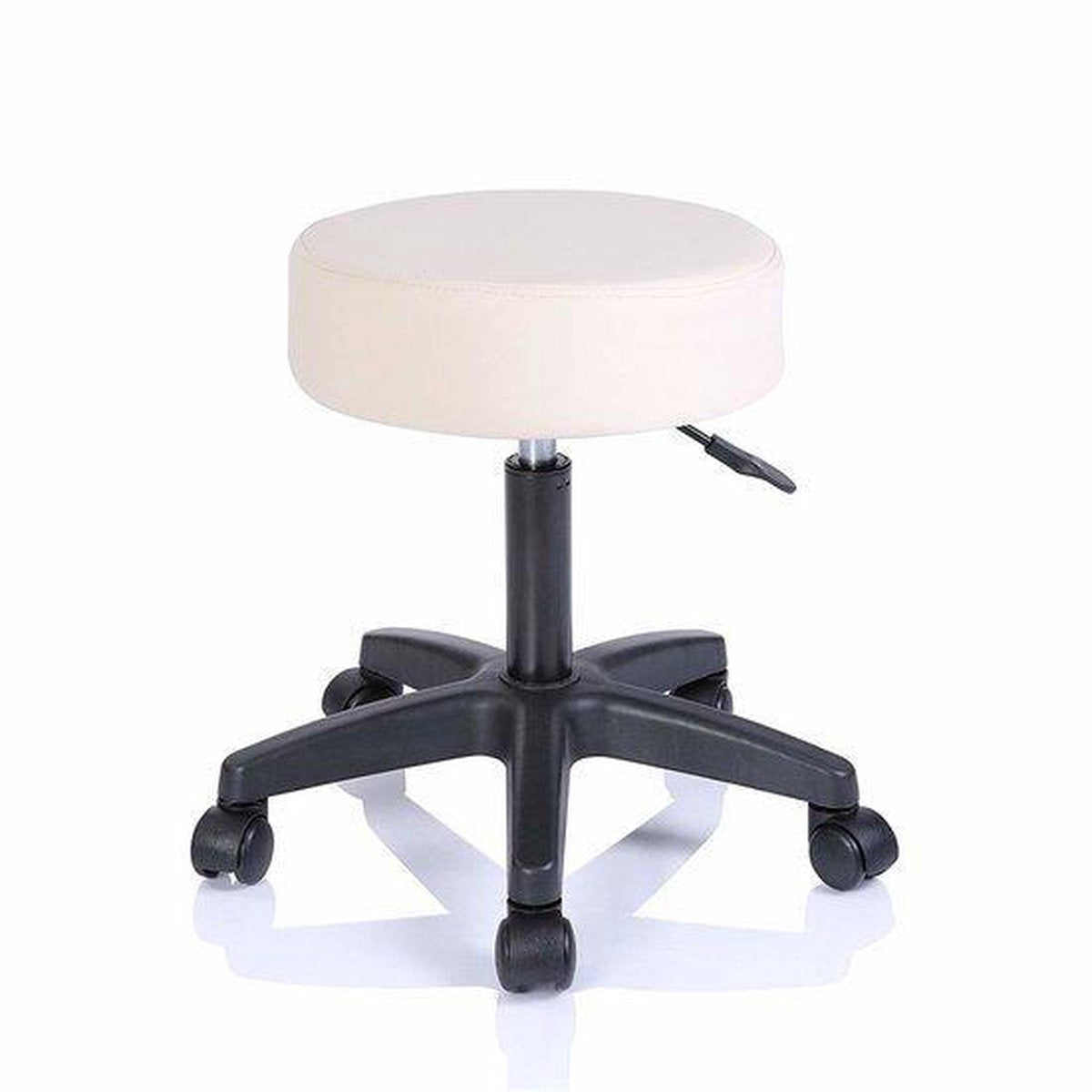 Work Stool Beige, rolling stool, work chair, stool