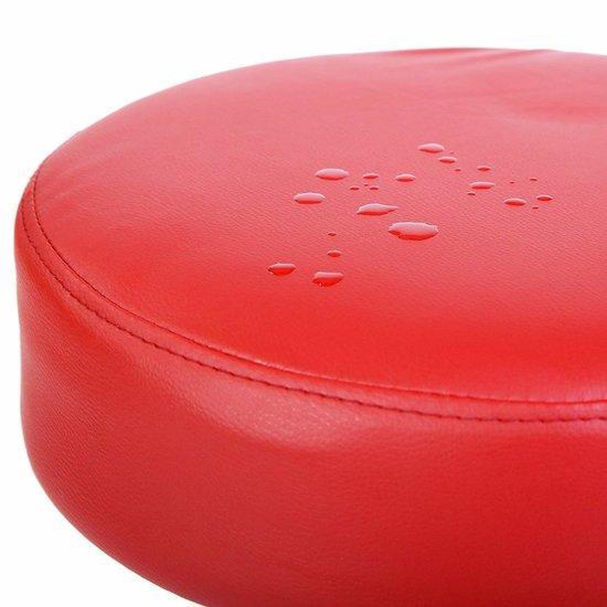 Work stool Red, rolling stool, work chair, stool