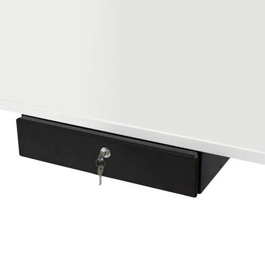 Pencil drawer - personal desk drawer with lock and pen tray black