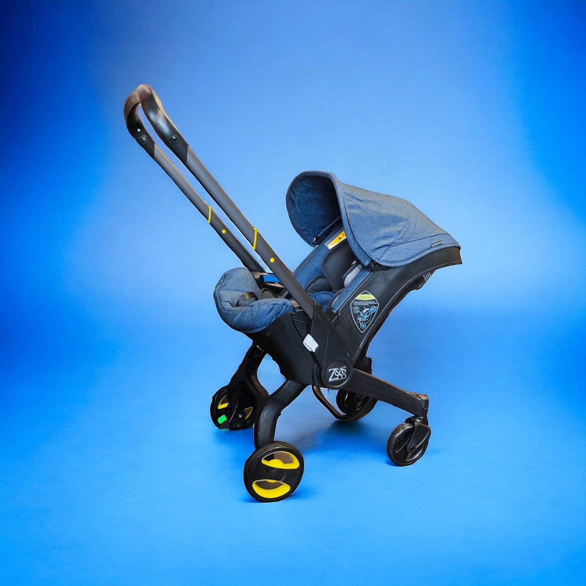 Luxe 3-in-1 kinderwagen - kinderwagen - wandelwagen - autostoeltje - buggy - opvouwbaar - blauw - 0-24 maanden