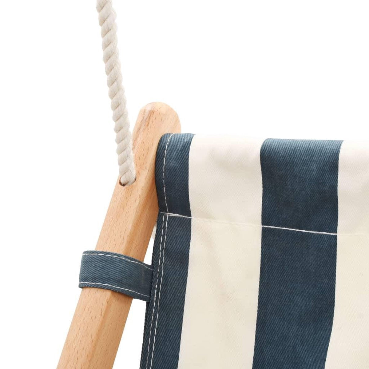 Baby Swing with Harness Wood Blue - Outdoor Baby Swing - Garden Baby Swing - Toddler Swing - Children's Swing - Swing Seat