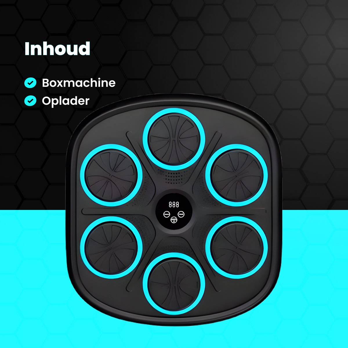Ultimate Smart Music Boxing Machine - New 2024 Model - Bluetooth Music - Upgraded Display - Various Modes - Boxing Machine for Adults and Children - Fitness - Punching Bag - Boxing Machine
