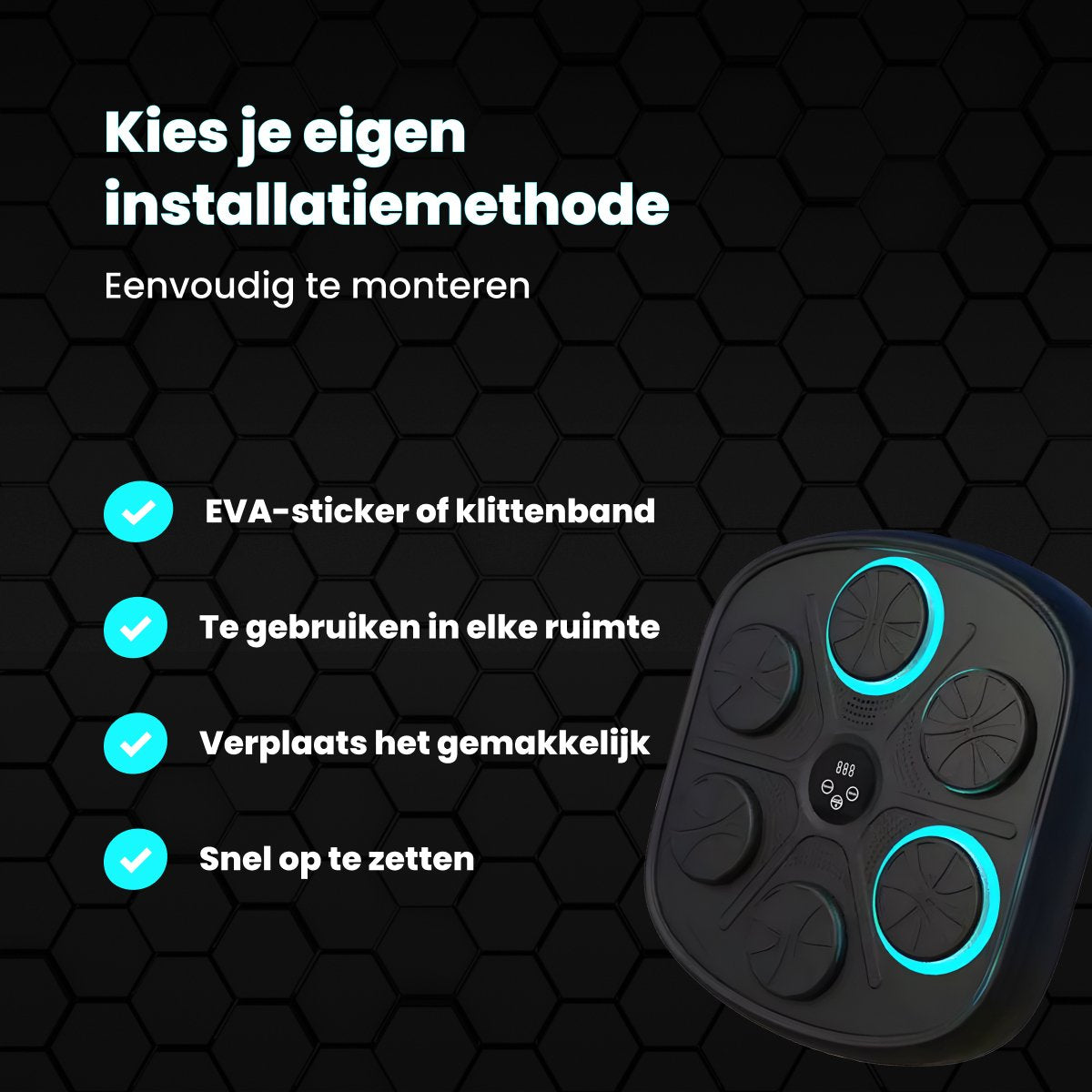 Ultimate Smart Music Boxing Machine - New 2024 Model - Bluetooth Music - Upgraded Display - Various Modes - Boxing Machine for Adults and Children - Fitness - Punching Bag - Boxing Machine