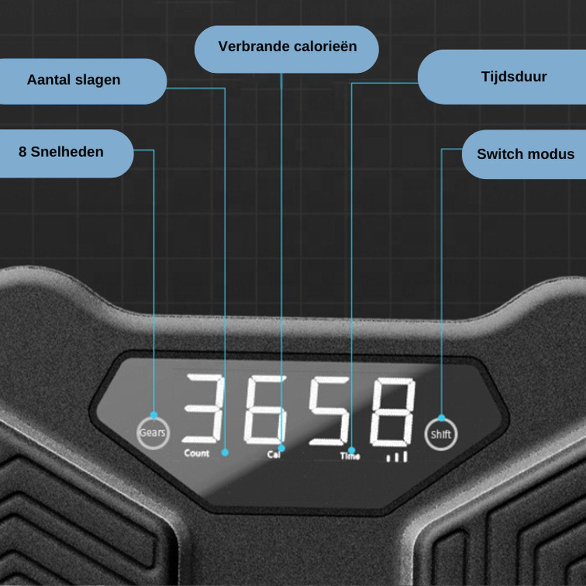 Smart Music Boxing Machine - 8 trainingsniveaus - Intelligente bokszak - Bluetooth-verbinding - Digitale bokscomputer met muziek - Boksbal - Boksautomaat - Training op niveau - Boksen - Fitness