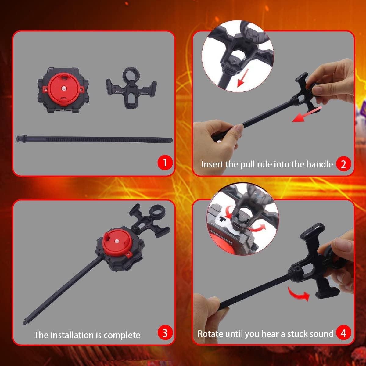 Beyblade Burst Blade Battle set voor kinderen - Burst-tol met launchers - Arena Combat Game - Stijl 002 - Vanaf 6 jaar