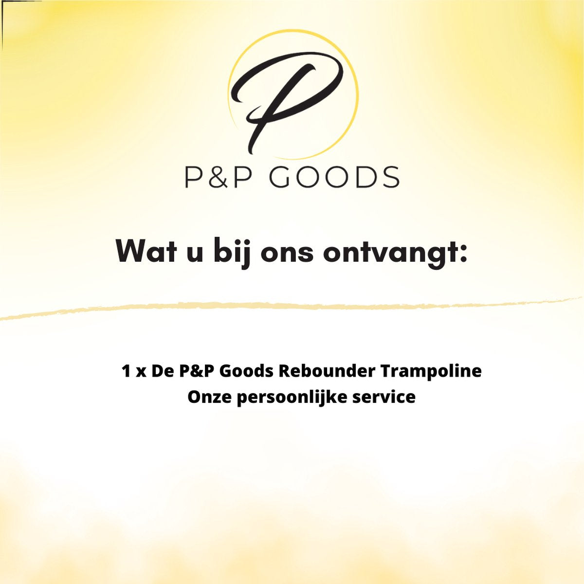 P&P Goods Rebounder – Rebounder Trampoline – Minitrampoline – Fitnesstrampoline – Reboundertraining – Verstelbaar Handvat – Opvouwbaar – Indoor Trampoline – Voor Volwassenen – Zwart