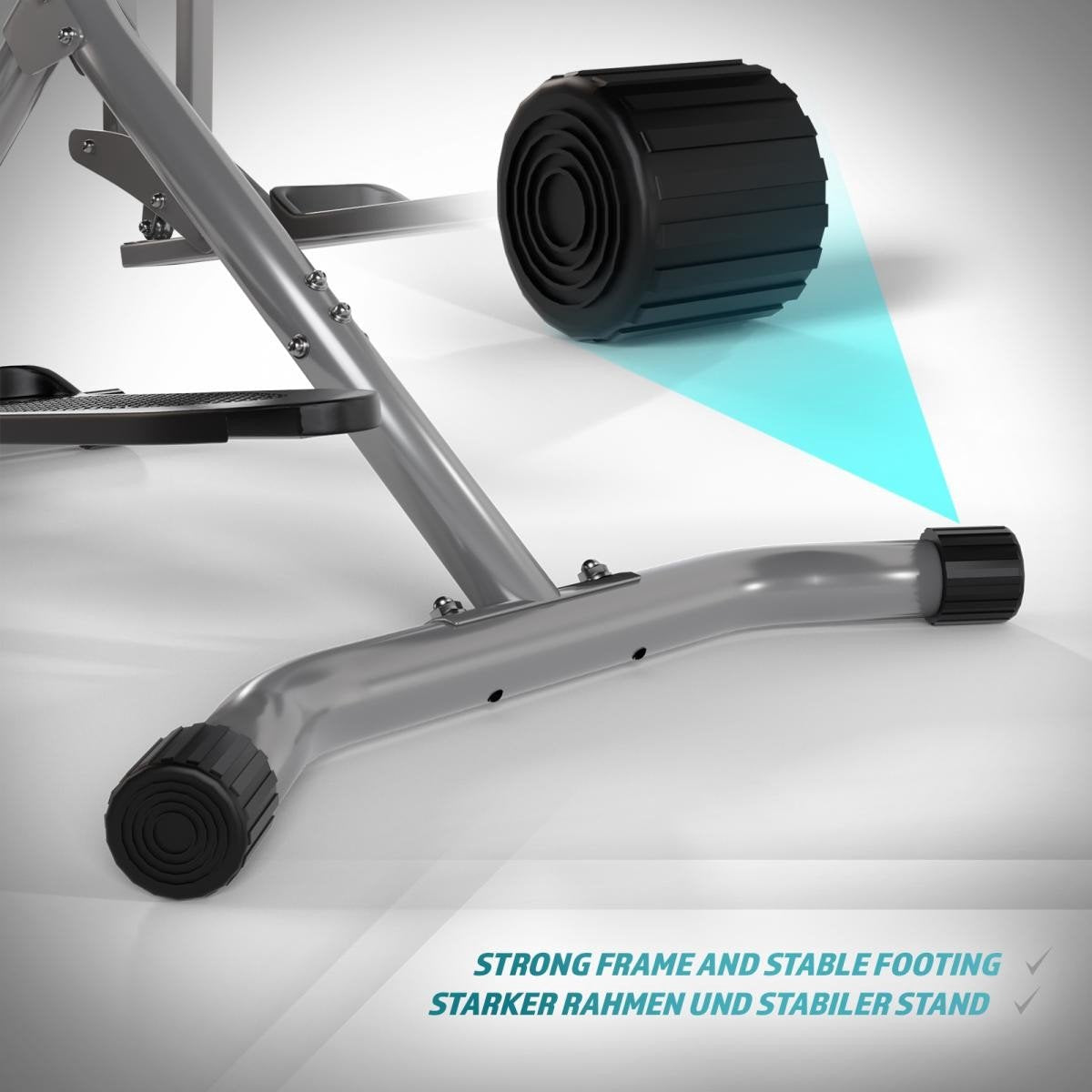 Crosstrainer with LCD display - Silver