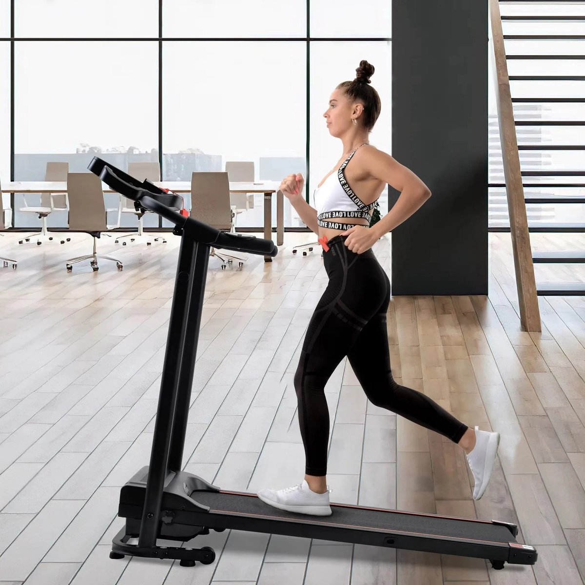 Mygroot - Loopband - Inklapbaar - 1-10.8km/u - Wandelband - Walking Pad - Opvouwbare Loopband - Treadmill - Grijs