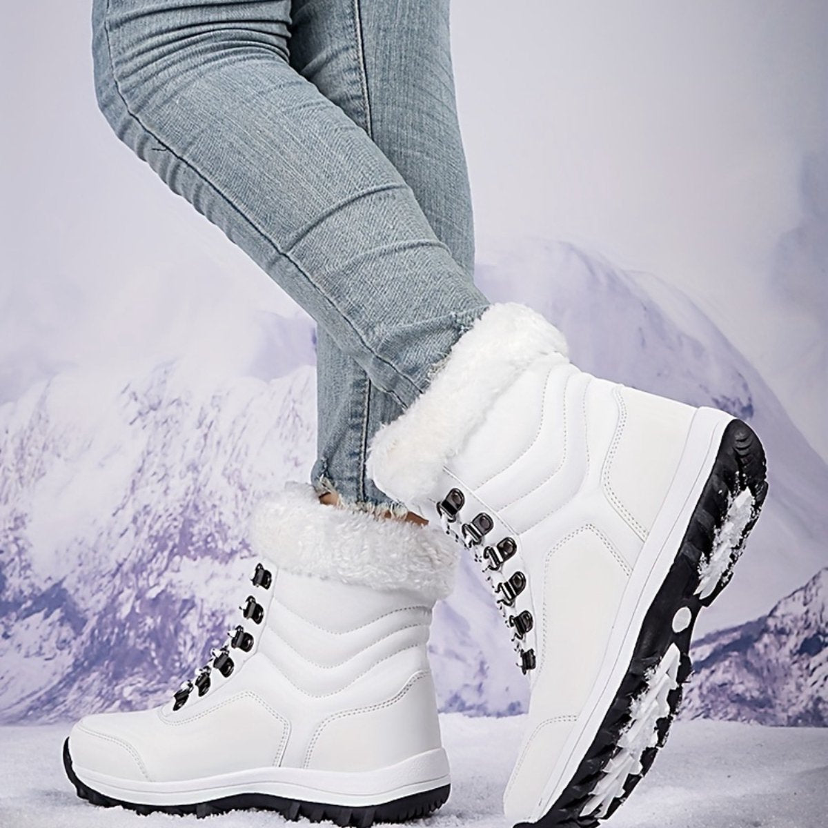Snowboots - Sneeuwschoenen - Sneeuwboots - Dames - Wintersport - Ski - Ski Gadgets - EU37.5 - Zwart