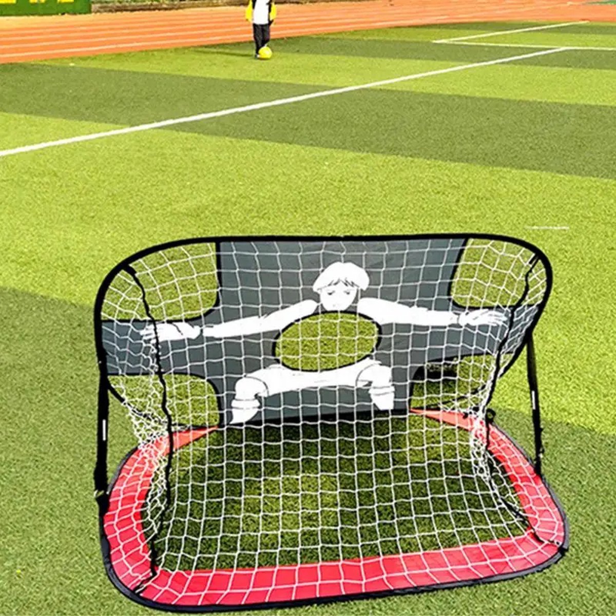 Rebounder - Soccer Training Equipment - Soccer Goal - Soccer Goals - Kids Soccer Goals - Portable Soccer Net - Indoor/Outdoor Soccer Nets - Training Accessories For Kids - Black / Blue