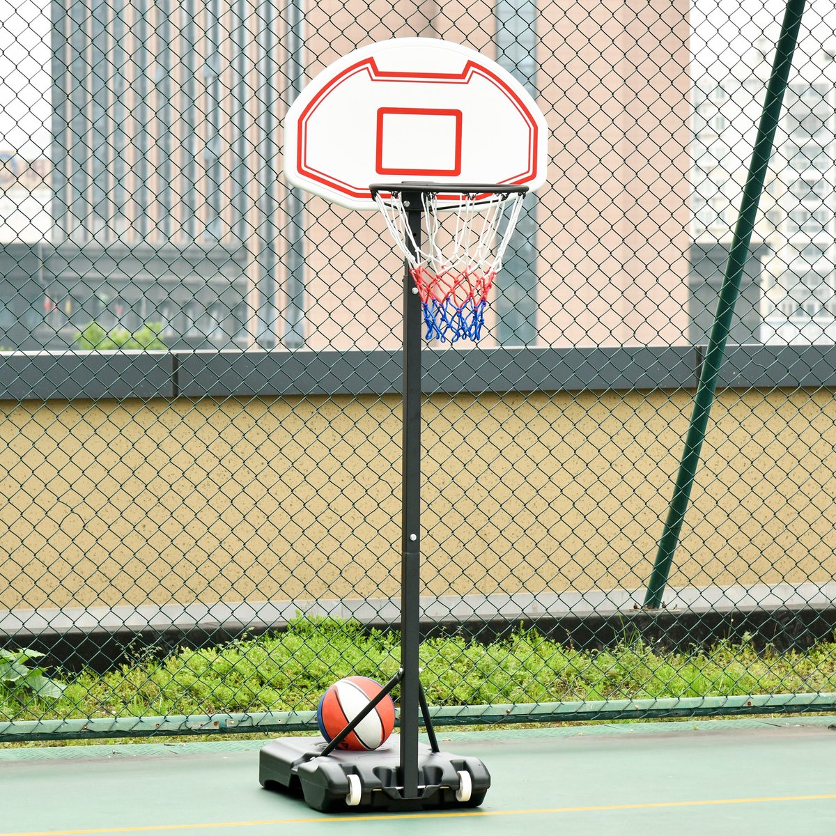 Basketball hoop on pole 205/250cm high Basketball pole