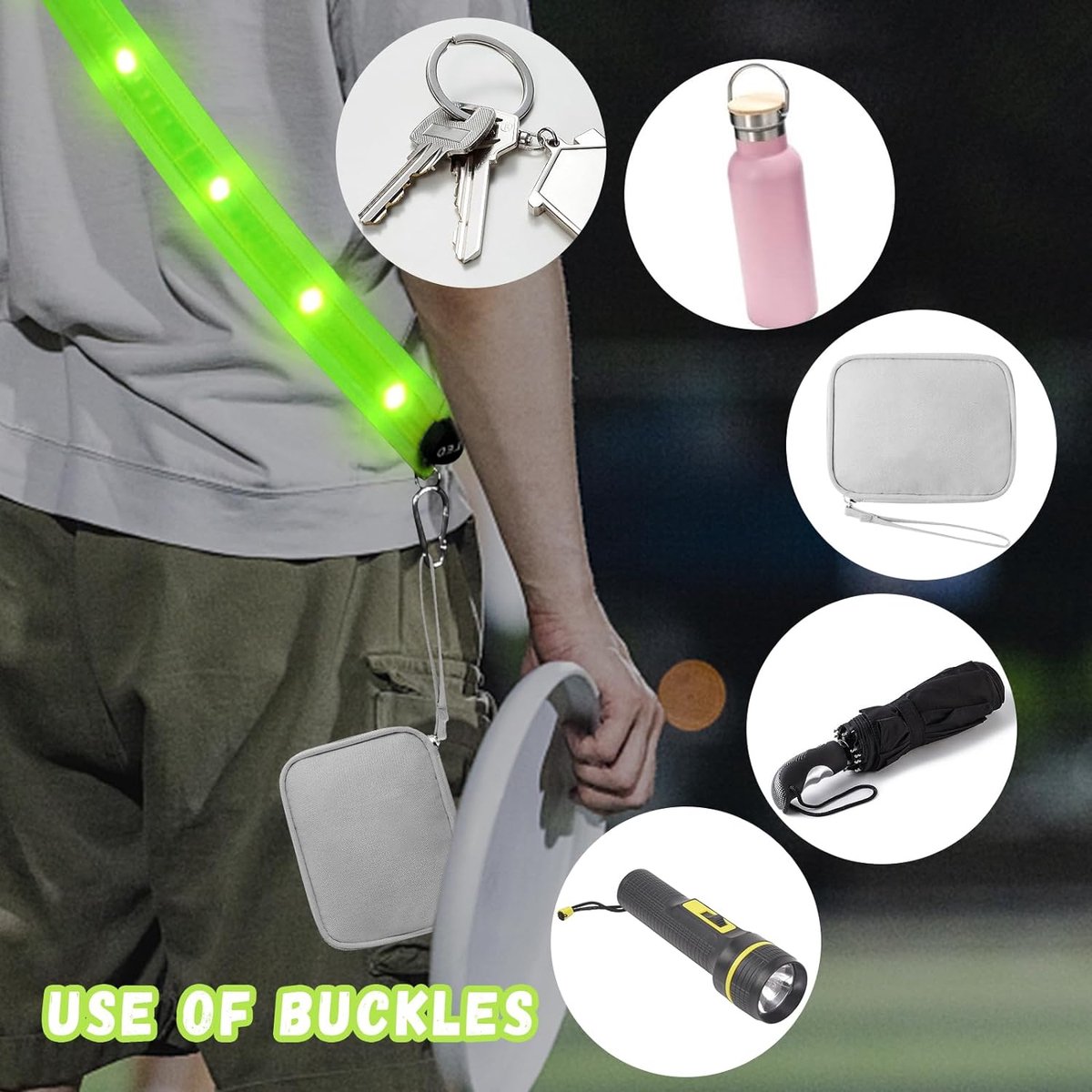 Running lights - Chest lamp - Chest light running - Chest light walker - USB rechargeable - Running vest