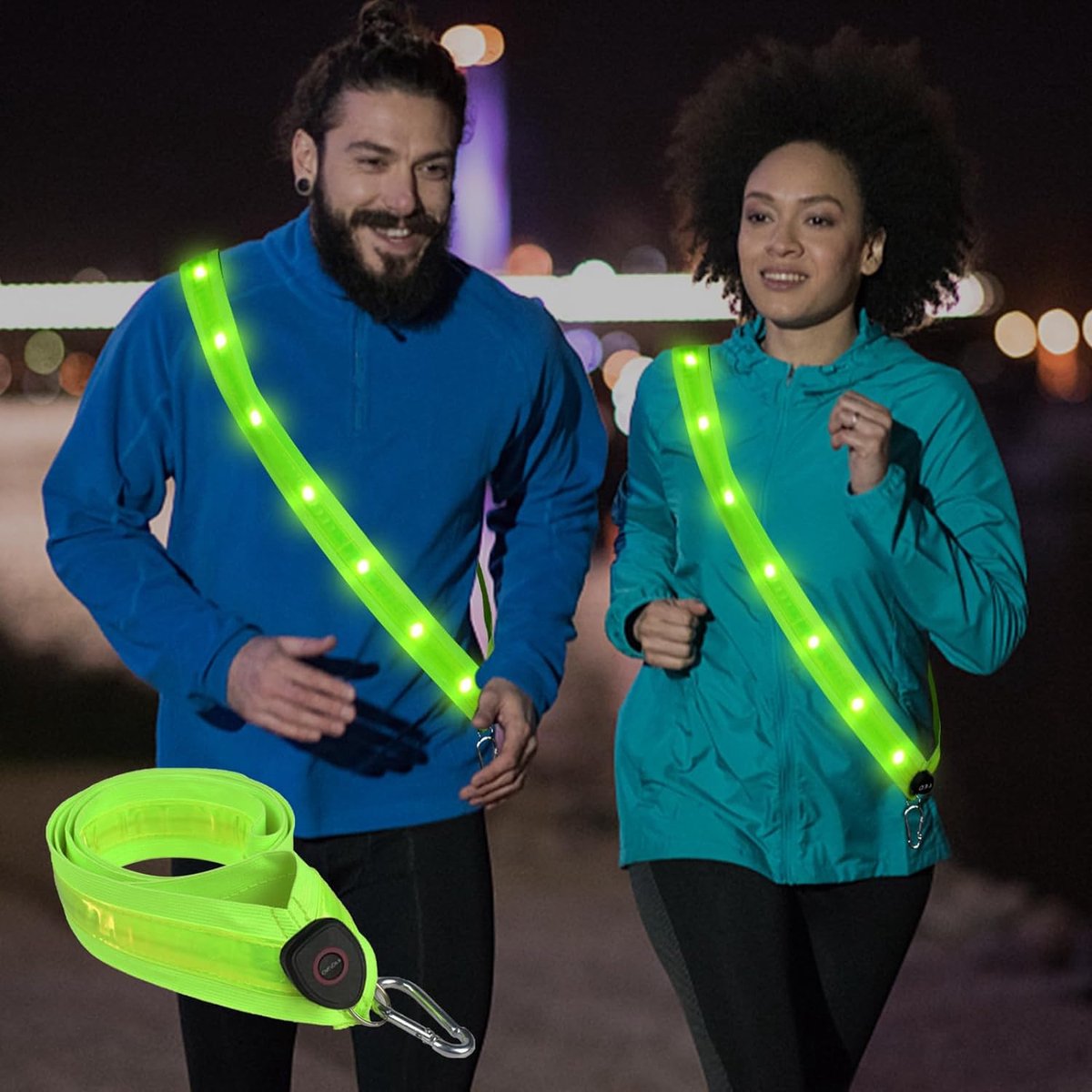 Running lights - Chest lamp - Chest light running - Chest light walker - USB rechargeable - Running vest