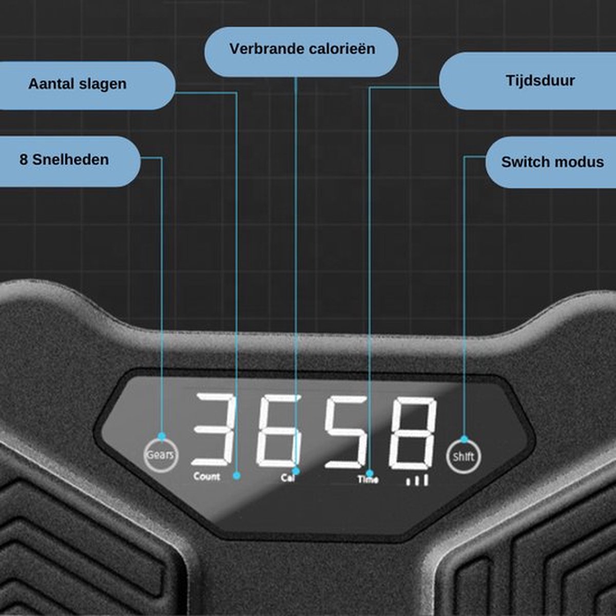 Smart Music Boxing Machine - 8 Training Levels - Includes Gloves - Intelligent Punching Bag - Bluetooth Connection - Digital Boxing Machine with Music - Punching Ball - Box Machine - Level Training - Boxing - Fitness