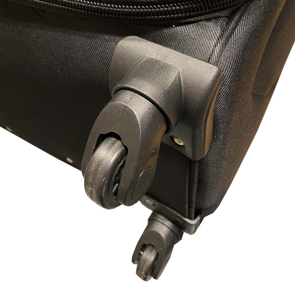 Handbagage reiskoffer met wielen softcase 42 liter - met cijferslot - expandeerbaar - voorvakken - blauw