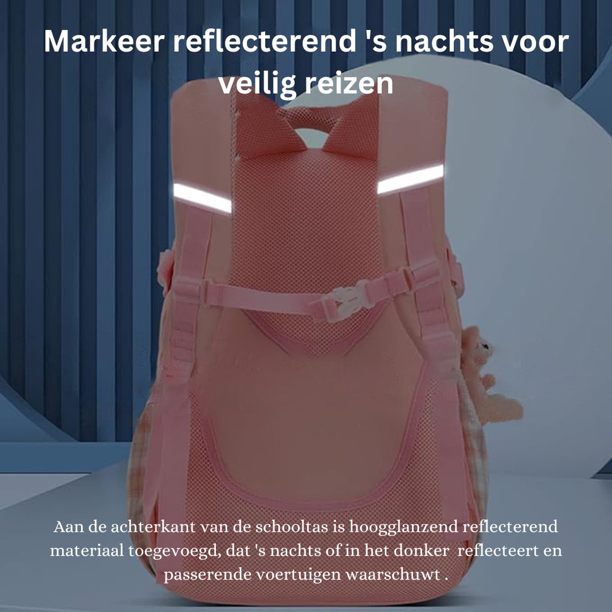 Schooltas meisjes basisschool - Rugzak - Eerste leerjaar - Roze rugtassen - Schooltas - Kind - Waterafstotend - Roze