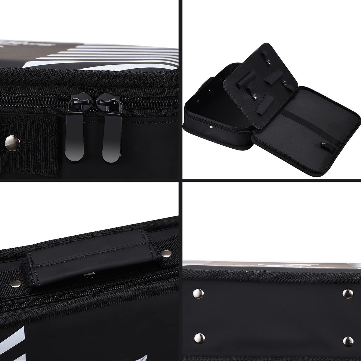 Hairdresser bag, fashion skull pattern barber bag, professional hair clip care kit, storage organizer, hairdresser tool bag for scissors, barber supplies