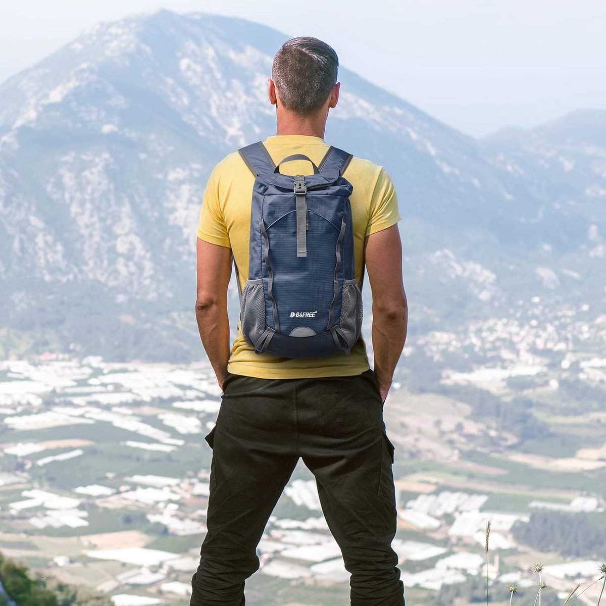 15 l ultralichte opvouwbare kleine trekkingrugzak voor dames en heren, wandelrugzak, dagrugzak, reisrugzak voor outdoor, wandelen, kamperen, reizen, klimmen