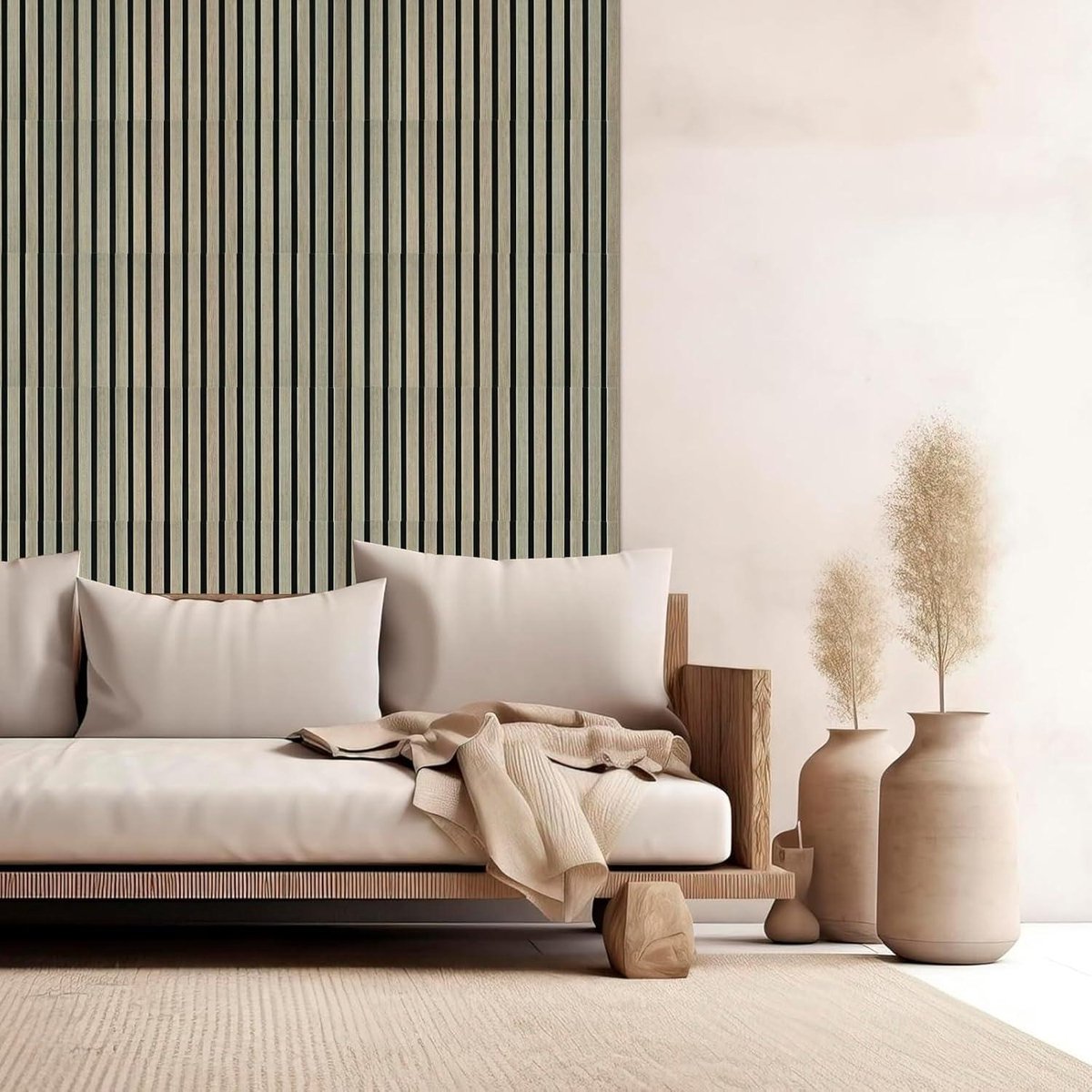 Zelfklevend akoestisch paneel - set van 8 stuks - 3D akoestische platen - 30 x 60 x 18 cm - hoge dichtheid polyester - geluidsisolatie voor muur woonkamer - thuis akoestische panelen