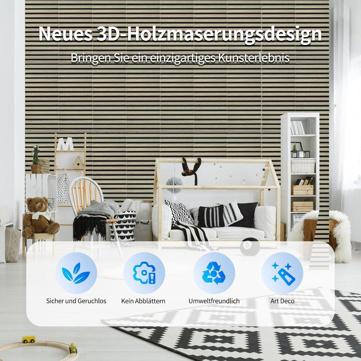 Zelfklevend akoestisch paneel - set van 8 stuks - 3D akoestische platen - 30 x 60 x 18 cm - hoge dichtheid polyester - geluidsisolatie voor muur woonkamer - thuis akoestische panelen