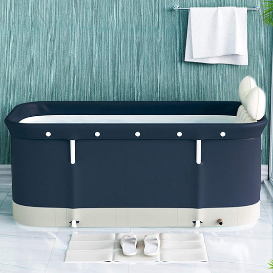 Opvouwbaar Badkuip - Opvouwbaar - Draagbaar - Verplaatsbaar - Kunststof - Mobiel - PVC-houder - voor kleine badkamers - Volwassenen - Kinderen - 120 x 55 x 50 cm