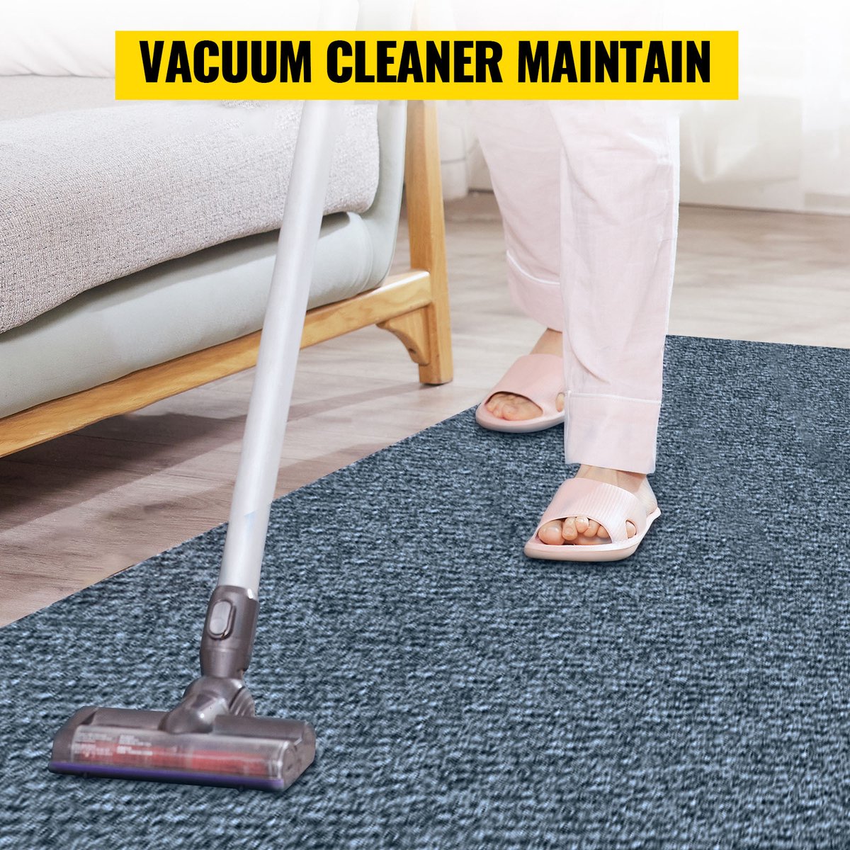 Home Fleece Carpet Solid Color Grey, Bedroom Soft Fluffy Runner Carpet Home 1.8x4 M, Carpet For Indoor Living Room, Nordic Style Carpet Home Carpet Mat Solid Color Carpet Bedside