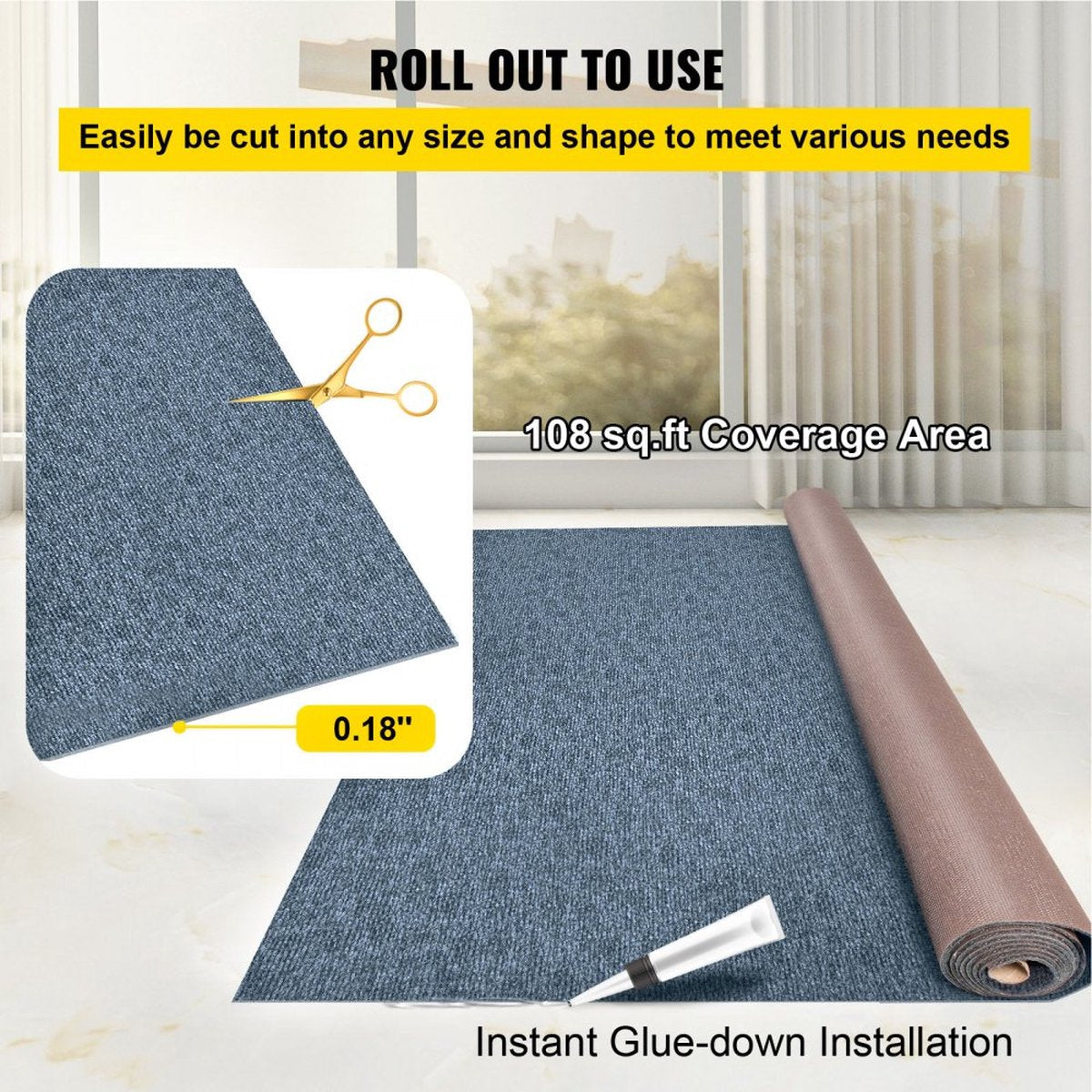 Home Fleece Carpet Solid Color Grey, Bedroom Soft Fluffy Runner Carpet Home 1.8x4 M, Carpet For Indoor Living Room, Nordic Style Carpet Home Carpet Mat Solid Color Carpet Bedside