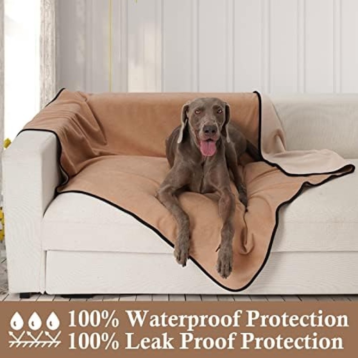 Waterdichte Hondendeken, Plasdeken, Zachte Warme Absorberende Deken voor Hond Kat voor Sofa/Bank/Bed