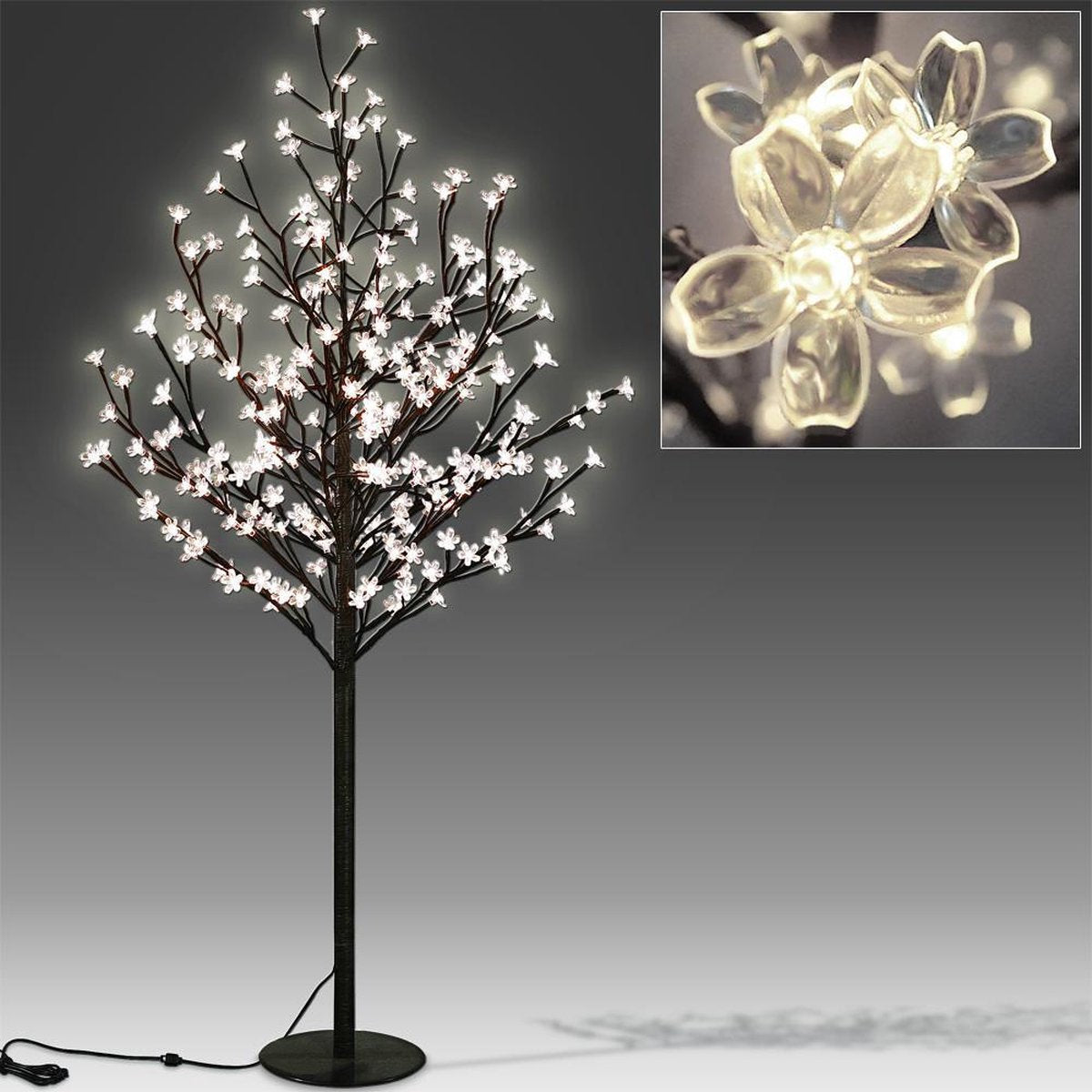Kerstbloesem - Kerstboom - kerstversiering - Lichttakken - Kerstverlichting - 175 cm - 200 LED's - met afstandsbediening