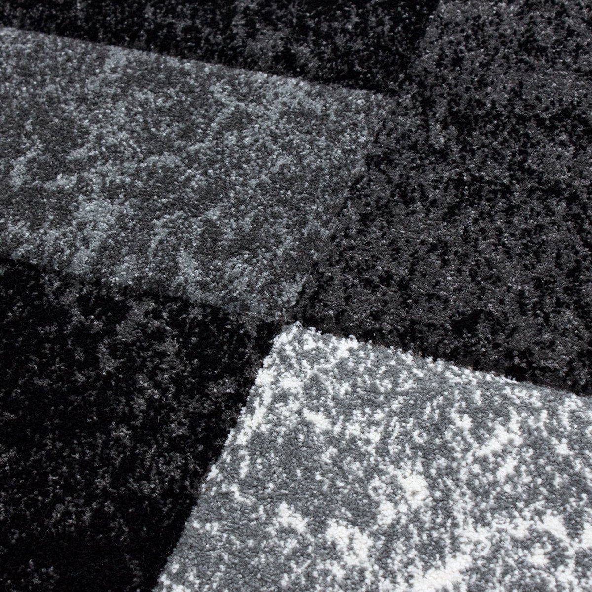 Gray Low-Pile Carpet - 120x170cm - Modern - Living Room - Salon - Bedroom - Dining Room
