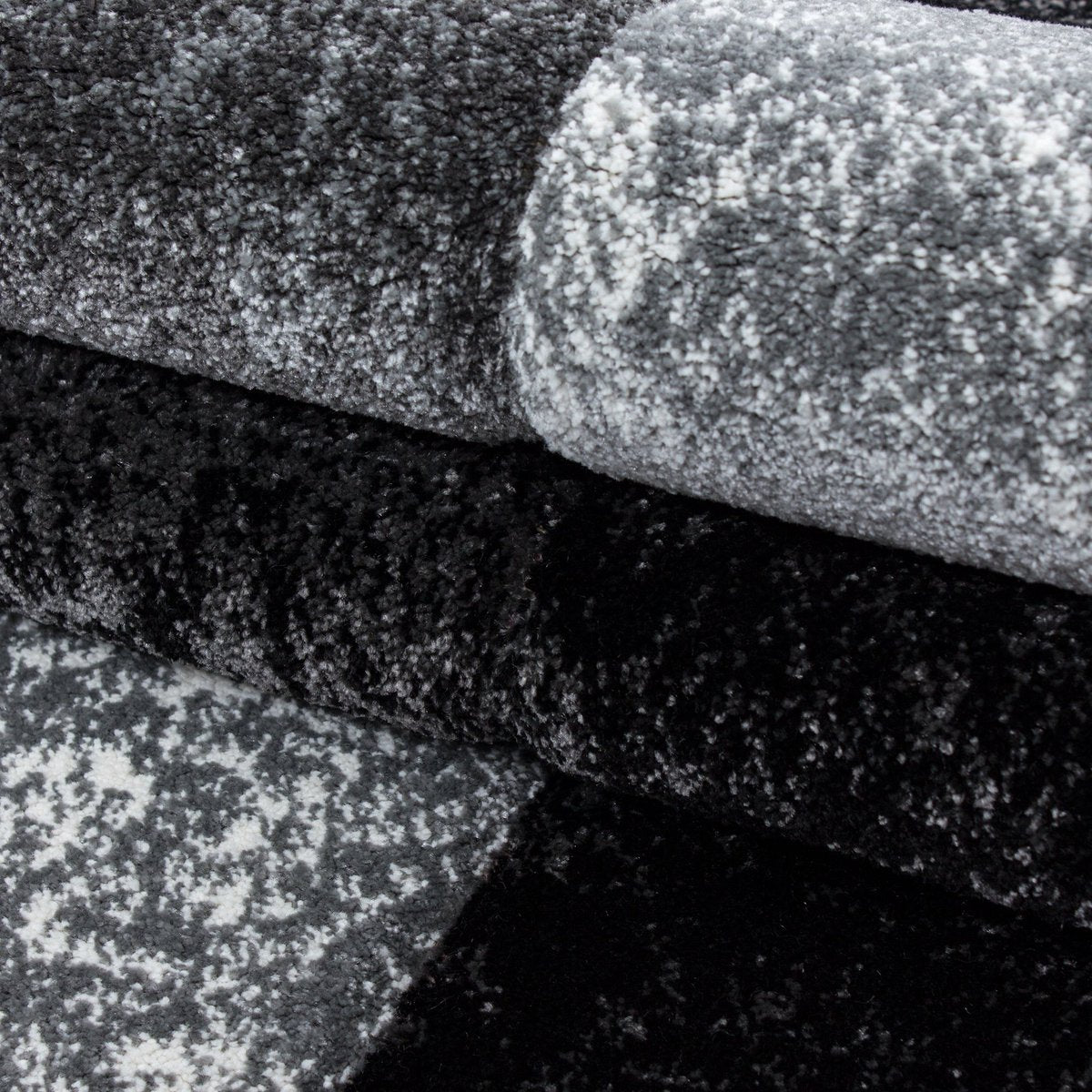Gray Low-Pile Carpet - 120x170cm - Modern - Living Room - Salon - Bedroom - Dining Room