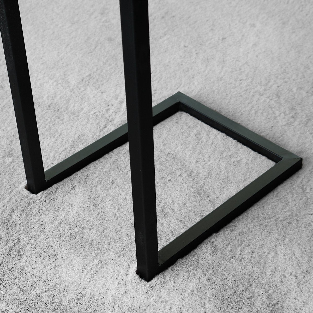 Bijzettafel industrieel Jerry 68cm hoog duurzaam mangohout laptoptafel mango bijzettafel