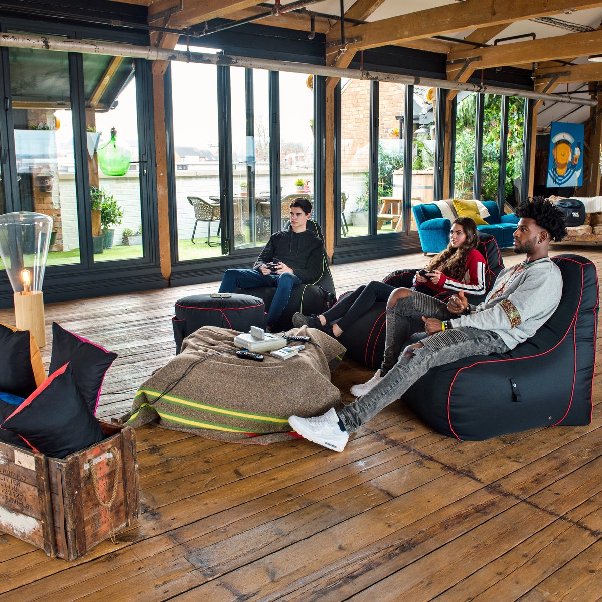Gaming Zitzak - Zitzak Volwassenen - Binnen Bean Bag - Grote Zitzak - Woonkamer Zitzakken voor Gamer - Ligstoel Zitzak xxl