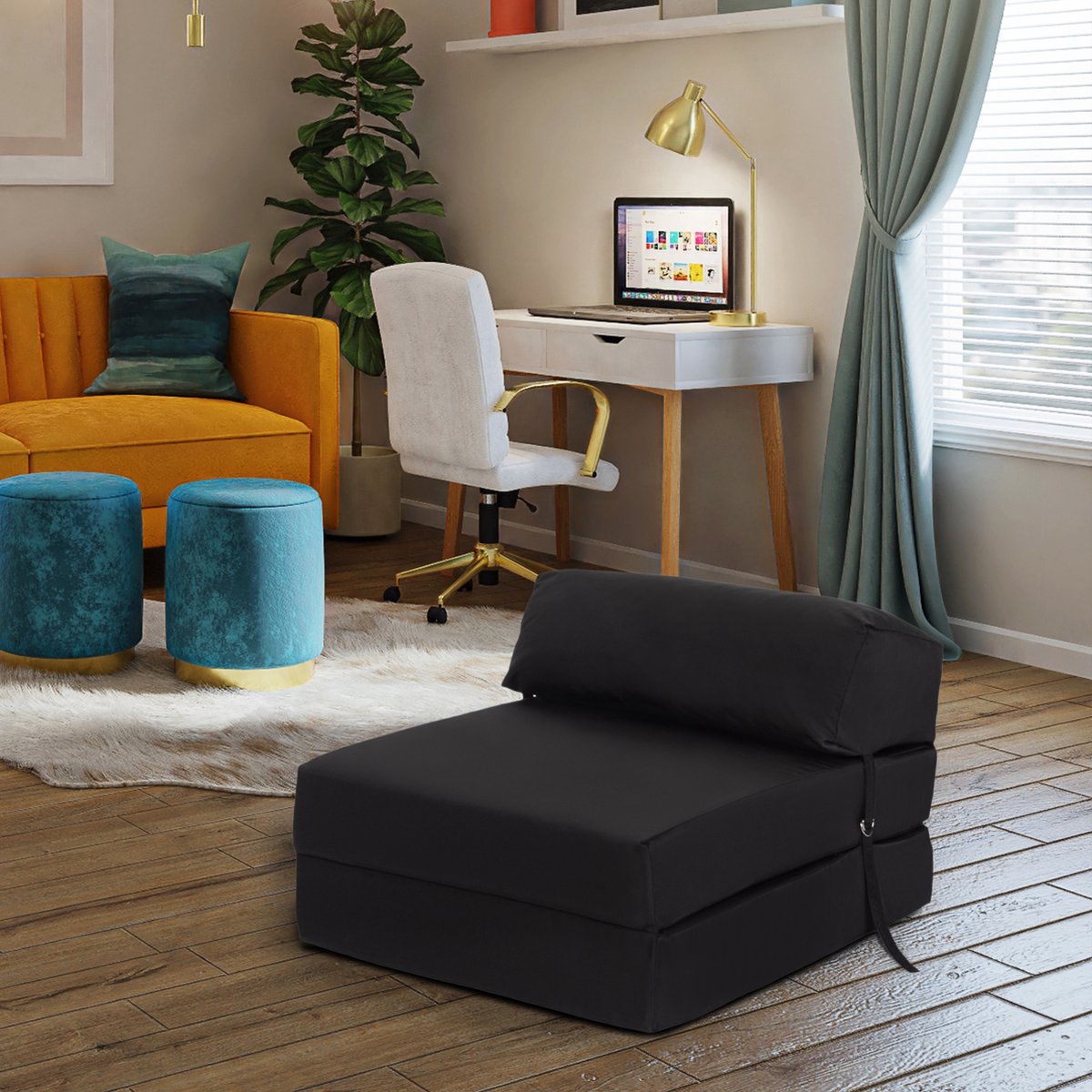 Folding Mattress - Chair Bed - Folding Mattress for Children - Folding Guest Mattress - Camping Mattress - Folding Guest Bed 1 Person