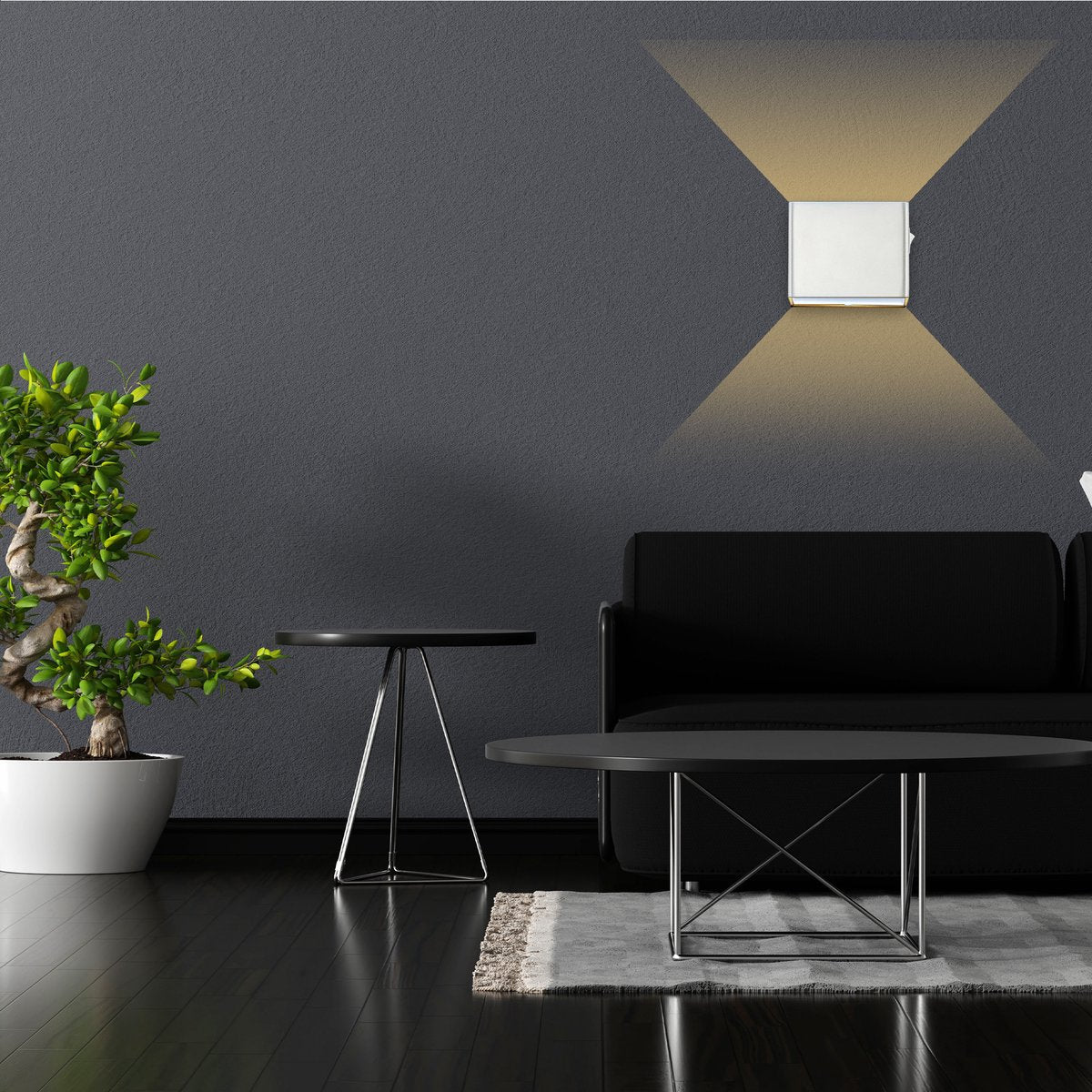 Wandlamp Oplaadbaar - 2 Stuks - Wandlamp Binnen - Draadloos - Smart - Oplaadbaar - Muurlamp - Woonkamer - Badkamer - Kinderkamer - Slaapkamer - Wit