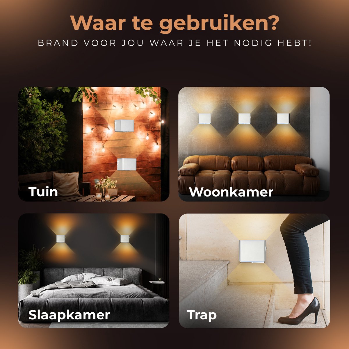 Wandlamp Oplaadbaar - 2 Stuks - Wandlamp Binnen - Draadloos - Smart - Oplaadbaar - Muurlamp - Woonkamer - Badkamer - Kinderkamer - Slaapkamer - Wit