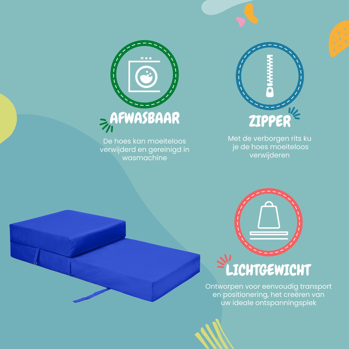 Opvouwbaar Matras - Volwassen Vouwmatras - Slaapbank - Logeermatras Opvouwbaar - Logeermatrassen - Logeer Matras - Opvouwbaar Logeerbed 1-persoons