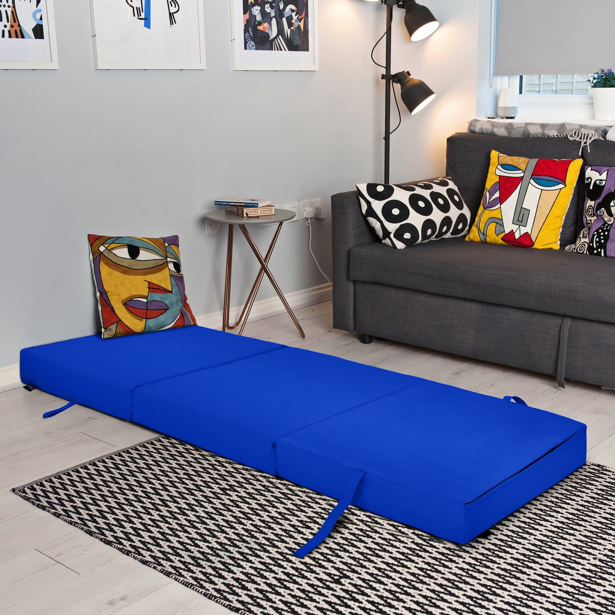 Opvouwbaar Matras - Volwassen Vouwmatras - Slaapbank - Logeermatras Opvouwbaar - Logeermatrassen - Logeer Matras - Opvouwbaar Logeerbed 1-persoons