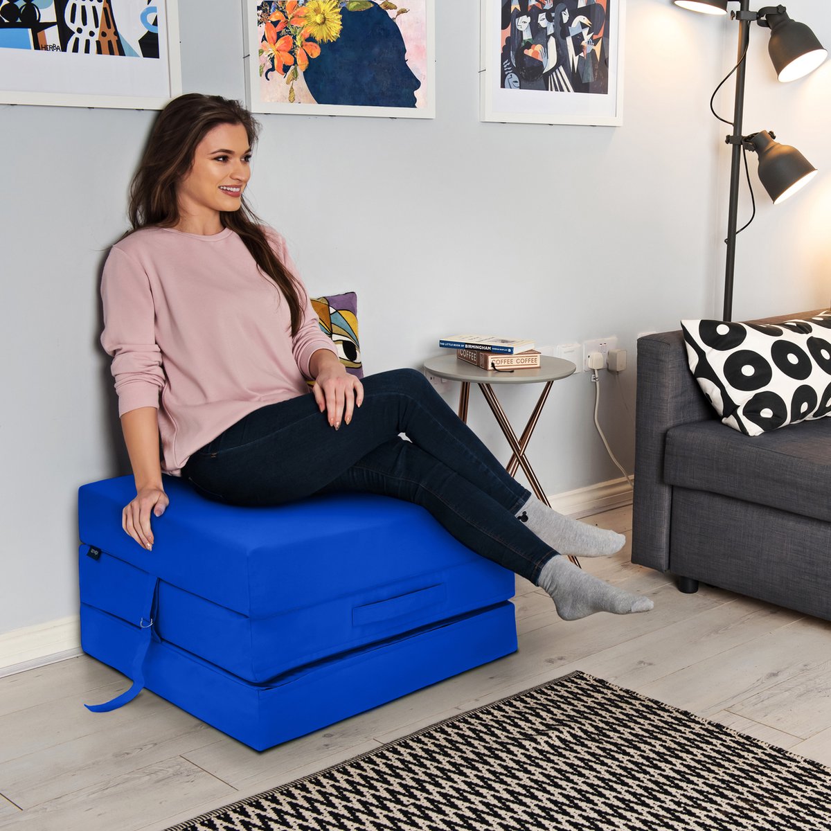 Opvouwbaar Matras - Volwassen Vouwmatras - Slaapbank - Logeermatras Opvouwbaar - Logeermatrassen - Logeer Matras - Opvouwbaar Logeerbed 1-persoons