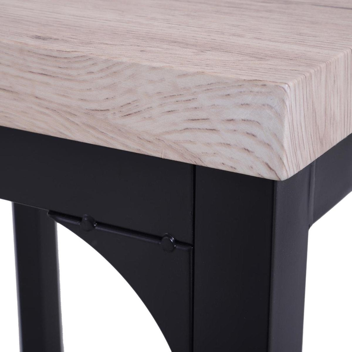 Compacte Eettafelset met 2 Stoelen - Eetkamertafel met eetkamerstoelen - Balkonset - Zitgroep - 2 Personen - Hout - Zwart