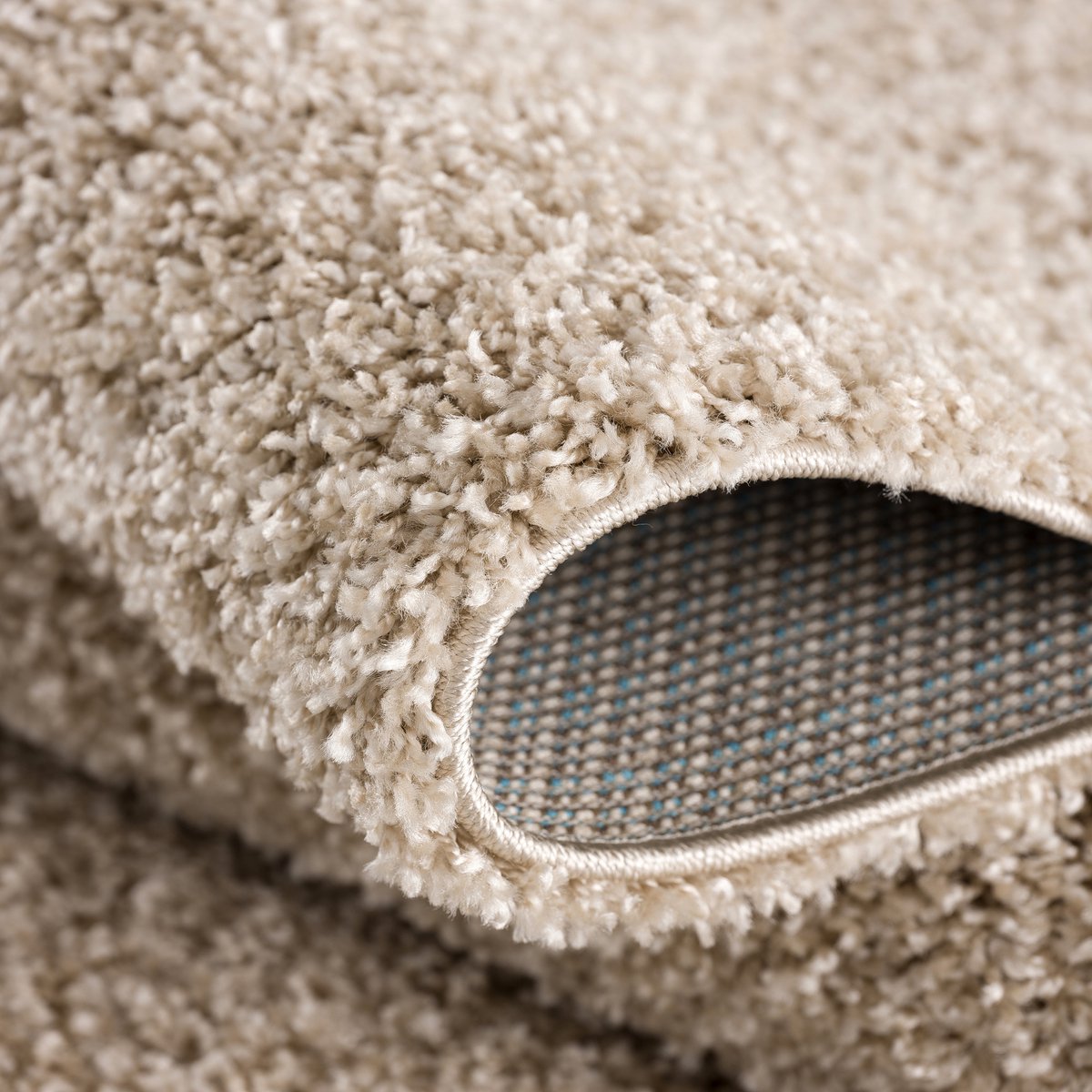 Loca Shaggy Vloerkleed Beige - 120x170 CM - Hoogpolig Vloerkleed - Tapijt voor Woonkamer, Slaapkamer