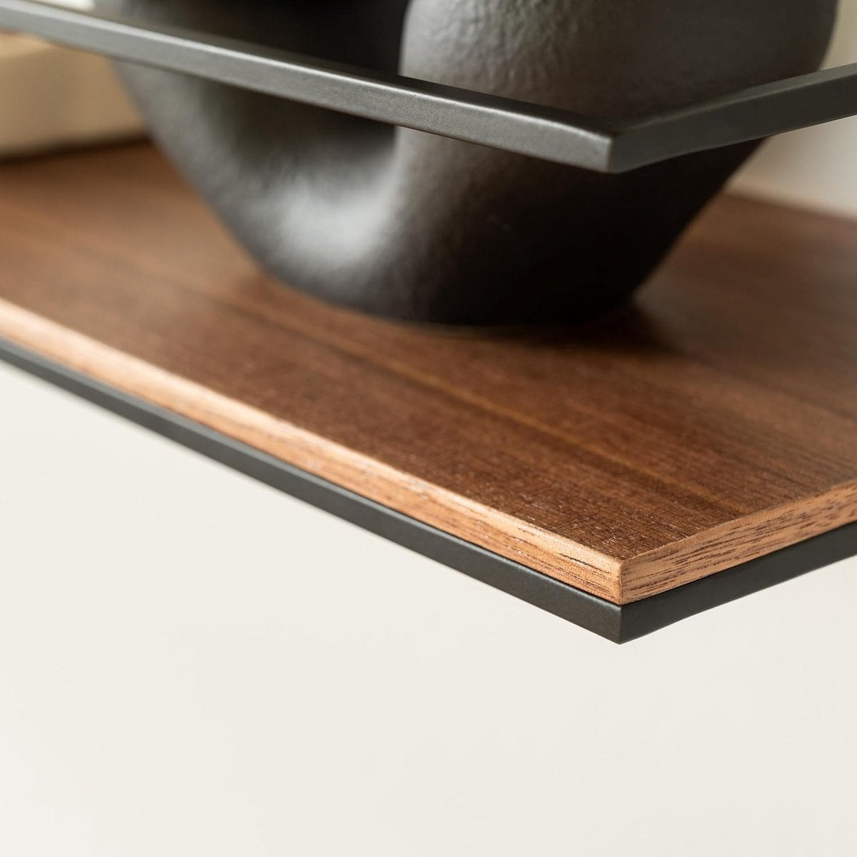 Stylish Floating Wall Shelf Set of Wood and Metal for Every Room
