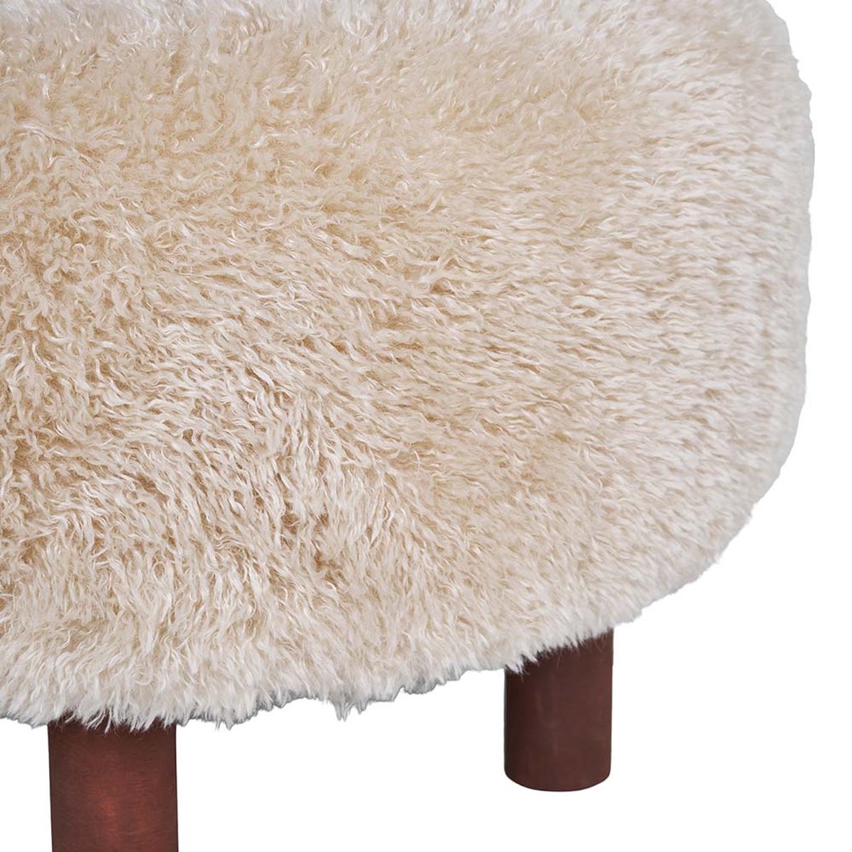 Fluffy Poef Minna Lichtbruin