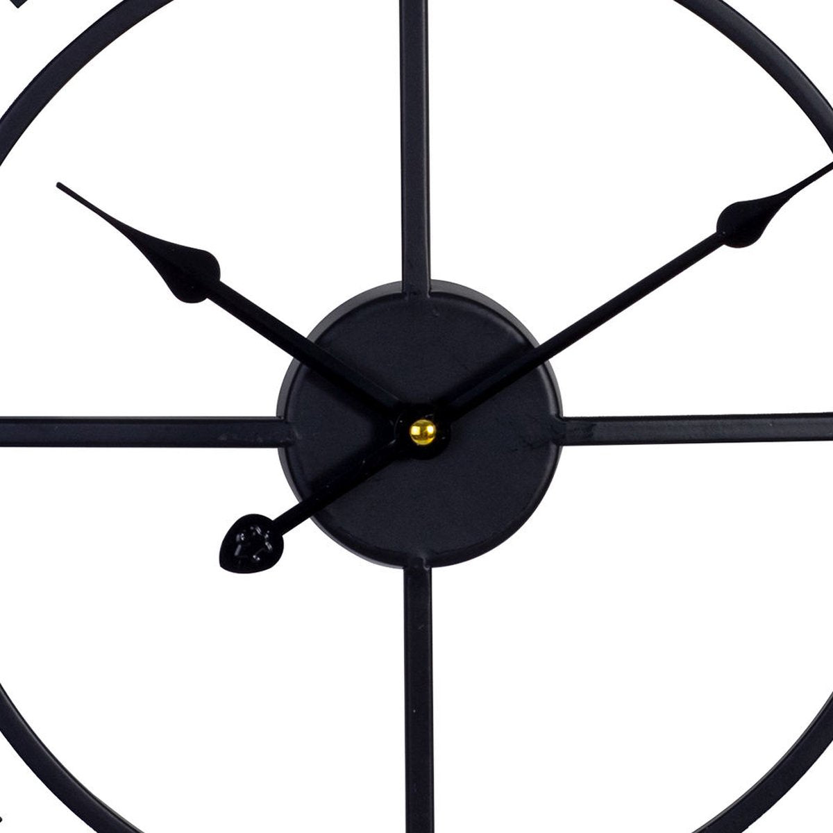 Decopatent® XL Ronde Wandklok 60 Cm Landelijk - Modern met Houten Cijfers - Keuken - Woonkamer - Industrieel - Muurklok - Hout