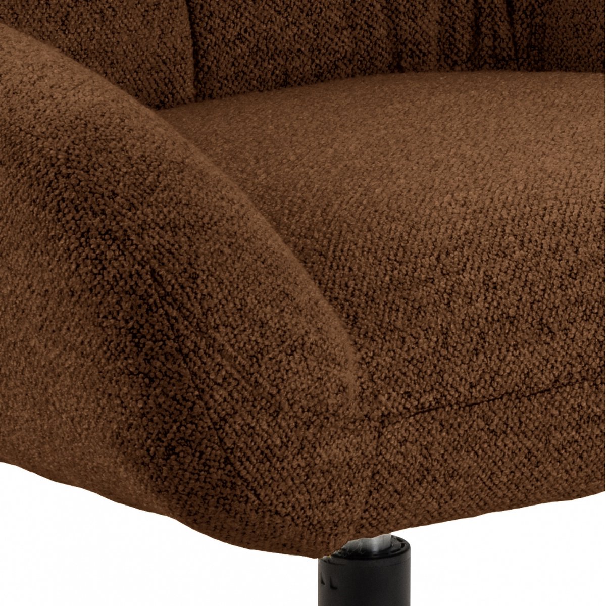 Swivel Armchair Vrijhoeve - Fabric - Brown - 73x88x82 cm (WxHxD) - With Armrest